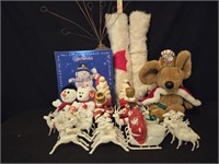 Christmas Beanie Babys, Candle Holders, Rugs &
