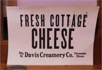Cardboard Fresh Cottage Cheese Davis Creamery
