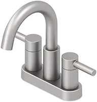 $90  allen+roth Harlow 4-in Nickel Pvd Sink Tap