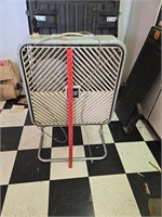 Vintage box fan on stand