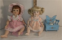 (2) Paradise Galleries Vintage Porcelain Dolls