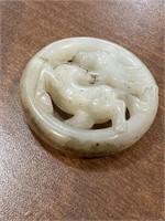 19 TH Carved Jade Ornament HORSE