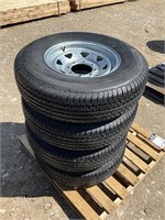 ST 235/80R16 Trailer Tires On Rims