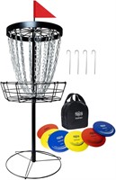 $216  SGSPORT Disc Golf Basket w/ Discs | 24-Chain