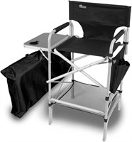$159  VIP Tall Directors Chair, Fold Table, Silver