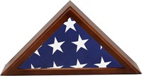 Brown Wood Display Case, Fits 5x9.5' Flag