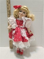 Valentine Girl Porcelain Doll ABC 1980 Heart
