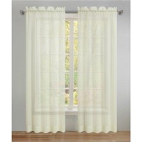 Swift Home 84-in Ivory Curtains - Pair