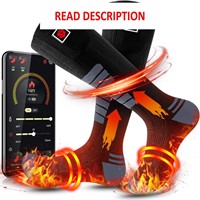 $50  Heated Socks 7.4V  APP Control  Black Large