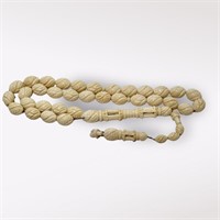 Tesbih  ivory 33 beads hand crafet rosary