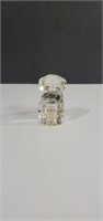Vintage Federal Glass Mopey Dog Clear Pressed