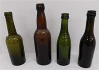 4 blob top bottles: DR JG B Siegert -
