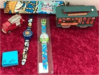 N - KIDS WATCHES,FIRE TRUCK,RUGRATS ETC (E60)