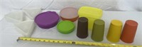 Tupperware cups, serving storage containers