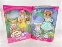 (2) NIB 1990’s Easter Barbie & Kelly Gift Sets