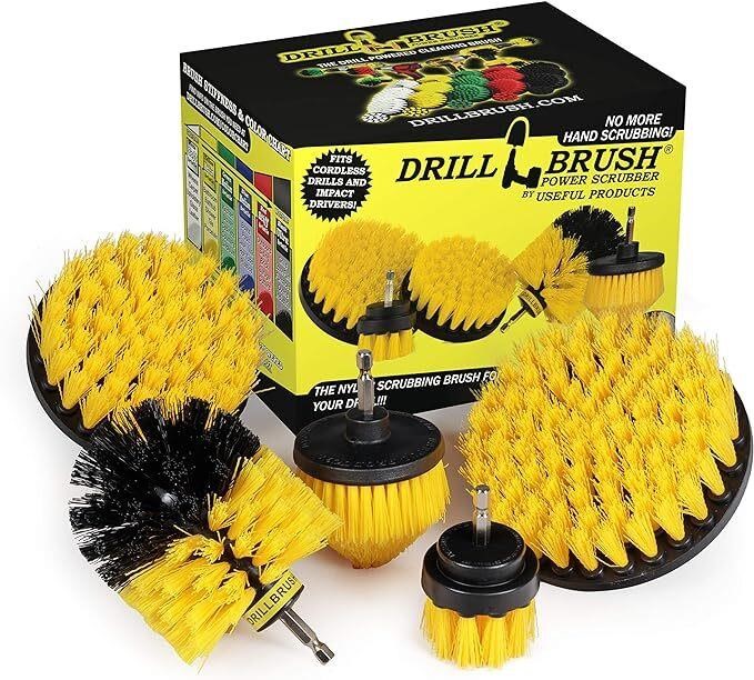 Drill Brush Power Scrubber Set