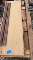 (2) Oak Plywood Shelves, 18" x 5' & 76" 4x4