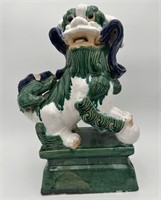 Chinese Ceramic Sancai Temple Lions Foo Dog