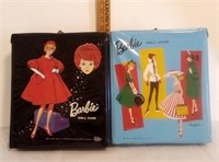 1961&1963 Barbie Doll Cases w/  Barbies & Outfits
