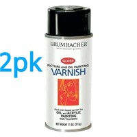 2pk Grumbacher Picture Varnish, 12.75 oz., Gloss