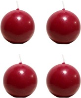 Ball Candles, Set of 4,