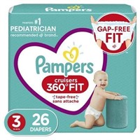 Pampers Cruisers 360 Diapers Size 3  26 Count