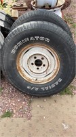 Pair of Tires on Rims, 31x10.5 R15