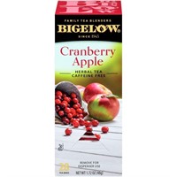 Bigelow Cranberry Apple Herbal Tea Bags 28-Count