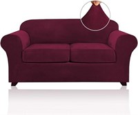 3Pc Stretch Velvet Sofa Cover