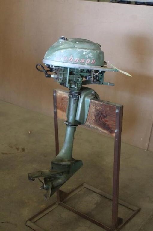Johnson 3hp Boat Motor, Stand Not Included