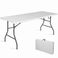N4709  Costway 6ft Fold Table Portable Plastic