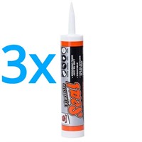 3pk Clear Roofing Caulk - For roofs, vents, pipes.