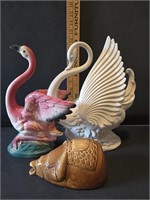 Swan Lamp & Pottery