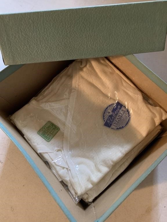Vintage baby undershirt box & shirts