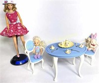 VTG 1998 Barbie, 1994 Kelly Doll & Tea Party Set