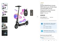 N4734  isinwheel S9MAX Electric Scooter, 500W