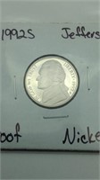 1992S Jefferson Proof Nickel
