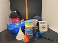 Popcorn Maker, Strainers, Scale, Funnels & More