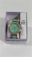 New Cuff Bangle Mint Green Women's Watch