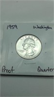 1959 Washington Proof Quarter
