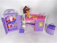 VTG Mattel Barbie/Stacie Purple Bedroom Set
