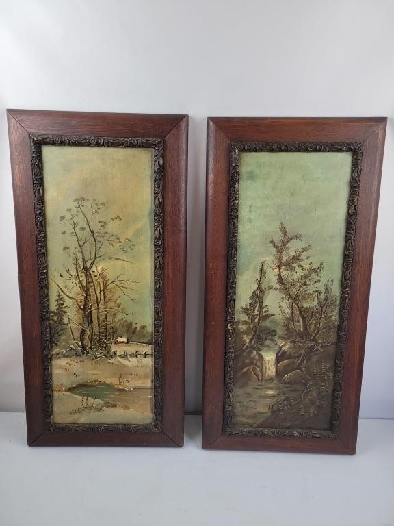 2 beautifully framed paintings