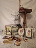 Plant Stands, Picture Frames, Pictures & Postcards