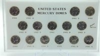 1941-1945 Mercury Dimes Uncirculated