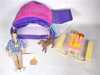 VTG Mattel Barbie Camping Set