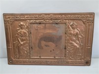 Copper covered mirror holder