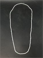 Beaded necklace with semi-precious stones 38" long