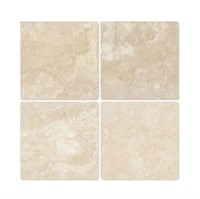 $650  100 Sq Ft of 6x6 Mexico Tumbled Travertine