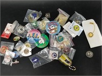 Large lot of pins and buttons