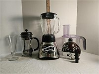 Oster Blender w/ Attachments & Bodum Coffee Press